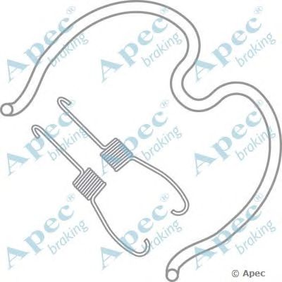 APEC BRAKING kit997 -  Комплектующие, тормозная колодка